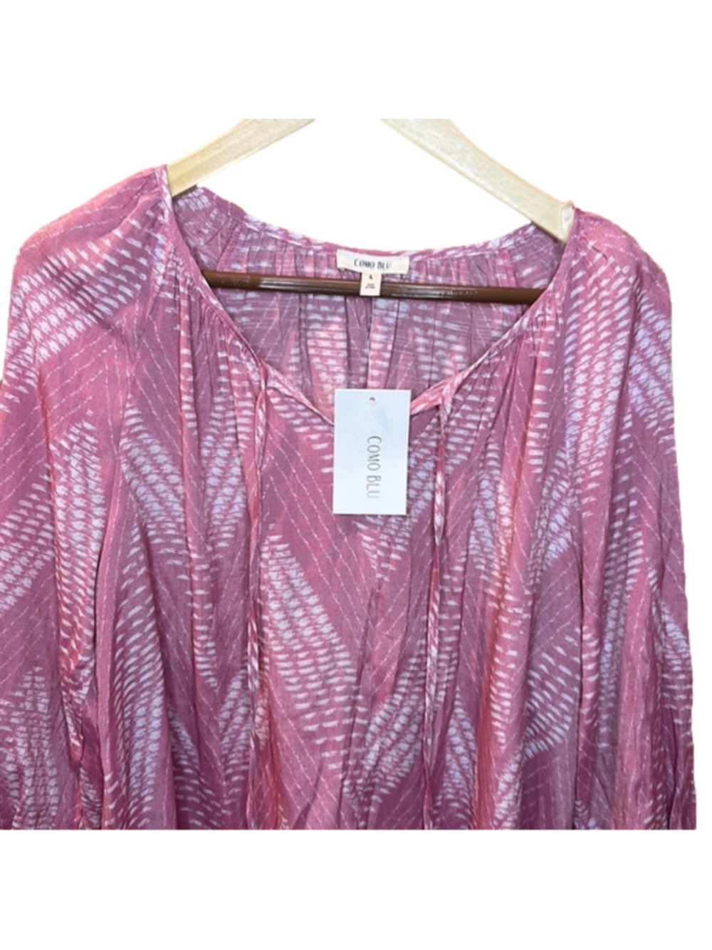 Breezy Boho Top Loose Fitting Size Large NWT